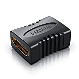 CSL - HDMI® auf HDMI® Kupplung HQ - Buchse auf Buchse / Adapter / Verlängerung | High Speed | vergoldete Kontakte | 1080p Full HD
