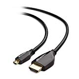 Cable Matters High Speed Micro-HDMI (Typ D) auf HDMI (Typ A) Kabel 3D & 4K-fähig mit Ethernet - 5m