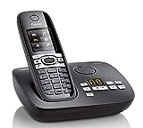 Gigaset C610A Dect-Schnurlostelefon mit Anrufbeantworter, pianoschwarz