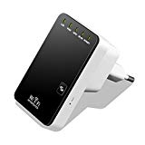 Etekcity 300Mbit Wlan / WiFi Repeater / Wlan Access Point / Client / Wlan-Verstärker; Unterstützt QoS & WPS, Kompaktes Design, 2 Ethernet-Anschluss