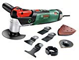 Bosch Home and Garden Multifunktionswerkzeug PMF 250 CES Set, Säge- Schleifblatt-Set, Tiefenanschlag, Koffer (250 W, 15.000-20.000 min-1 Leerlaufdrehzahl)