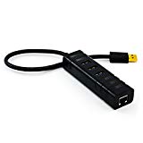 CSL - USB 3.0 HUB inkl. Gigabit Ethernet / Netzwerkadapter (RJ45) extern | Gigabit-Lan 10/100/1000 Mbit | USB 3.0 (Super Speed) | integrierter Hub 3 Port / externe Netzwerkkarte | vergoldete Kontakte | für PC / Mac / Notebook / Tablet | Mac OS / Linux