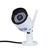DBPOWER H.264 720P IP Kamera Outdoor Überwachungskamera mit 8GB Speicher, mit Nachtsicht, ONVIF, Bewegungsmelder & Alarmfunktion, Fernbedienung, Ansehen vom Smartphone/Tablet/PC