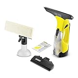 Kärcher Akku Fenstersauger WV 5 Premium inkl. Zubehör & wechselbarer Düse, Fensterreiniger mit entnehmbarem Akku für Fenster, Fliesen, Dusche & Vitrinen