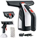 Bosch Akku Fenstersauger GlassVAC (USB Ladegerät, Sprühflasche mit Mikrofasertuch, 2 x Aufsatz, Handschlaufe, 3,6 Volt, 2,0 Ah)